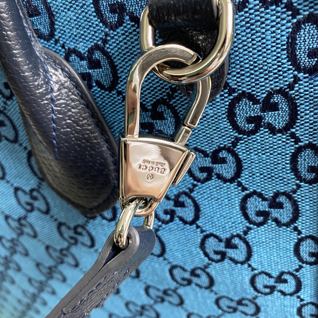 Gucci GG Small Tote Bag Shoulder Bag 659983 Blue